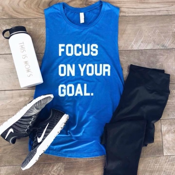 Tops - ❗️Last 1! LARGE Focus on your goal workout tank